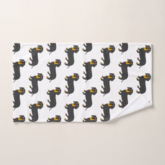 Dachshund Design Bad Handdoek (Handdoek)