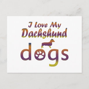 Dachshund-design Briefkaart