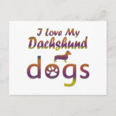 Dachshund-design Briefkaart (Voorkant)