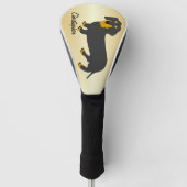 Dachshund Design Golfheadcover (Voorkant)