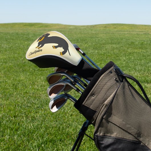 Dachshund Design Golfheadcover (Insitu)