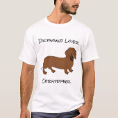 Dachshund Design T-shirt (Voorkant)
