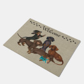 Dachshund Deurdeur Welkom Mat New Home Decor (Schuin)