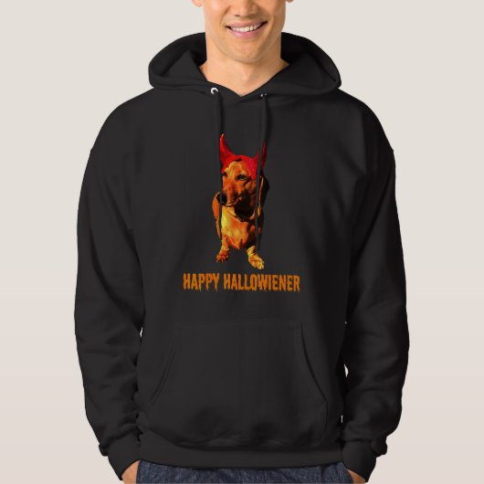 Dachshund Devil Hoodie (Voorkant)