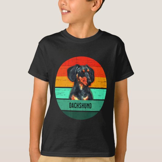 Dachshund Devo Mannen Vrouwen Kinderen T-shirt (Voorkant)