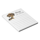 Dachshund Dingen naar Fetch Notitieblok (Schuin)