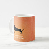 Dachshund - Dinking van uw ontwerp Koffiemok (Voorkant links)