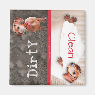 Dachshund Dishwasmachine Magnet Dirty Doxie Clean 