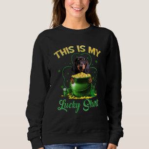 Dachshund Dit is mijn Lucky Patrick Day Trui