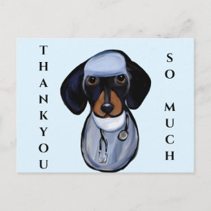 DACHSHUND DOCTOR BRIEFKAART