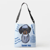 DACHSHUND DOCTOR CROSSBODY TAS (Achterkant)