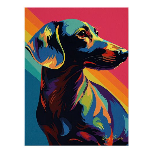 Dachshund Dog 001 - Bruno Pokopen Perfect Poster (Voorkant)