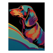 Dachshund Dog 003 - Bruno Pokopen Perfect Poster (Voorkant)