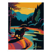 Dachshund Dog 005 - Bruno Pokopen Perfect Poster (Voorkant)