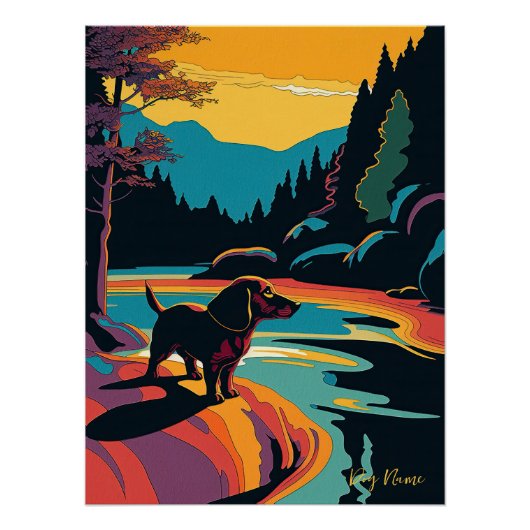 Dachshund Dog 005 - Bruno Pokopen Perfect Poster (Voorkant)