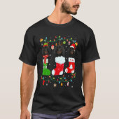 Dachshund Dog 3-kerstsokken Sweater Xmas D T-shirt (Voorkant)