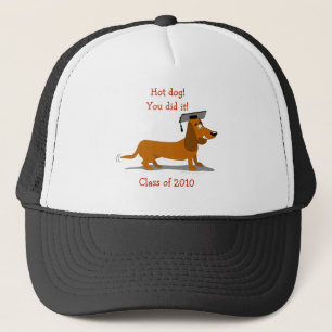  Dachshund Dog Afstuderen Sjabloon Trucker Pet