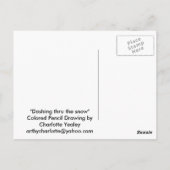 Dachshund Dog Art Briefkaart (Achterkant)