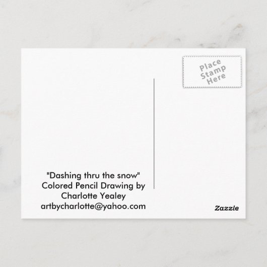 Dachshund Dog Art Briefkaart (Achterkant)