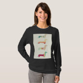 Dachshund Dog Art Popart T-shirt (Voorkant volledig)
