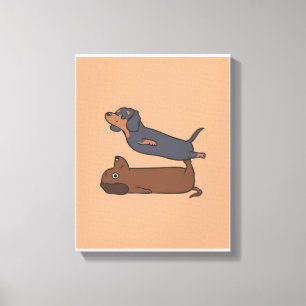 Dachshund Dog Art Startdecor Canvas Afdruk