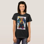 Dachshund Dog Art T-shirt (Voorkant volledig)