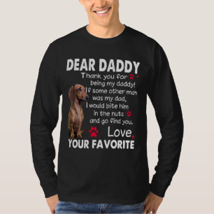 Dachshund Dog Beste papa Funny Dachshund Papa Quo T-shirt