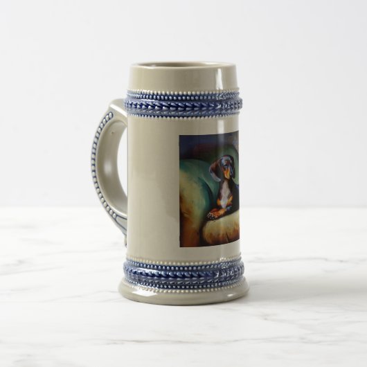 Dachshund Dog Bierpul (Voorkant links)