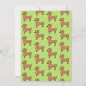 Dachshund Dog Birthday-fotouitnodiging Kaart (Achterkant)
