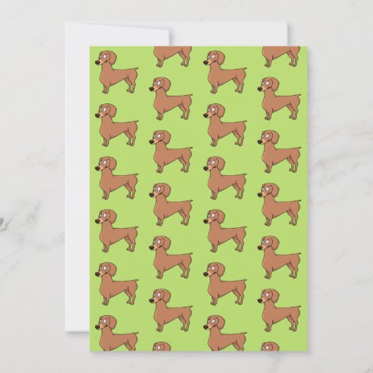 Dachshund Dog Birthday-fotouitnodiging Kaart (Achterkant)