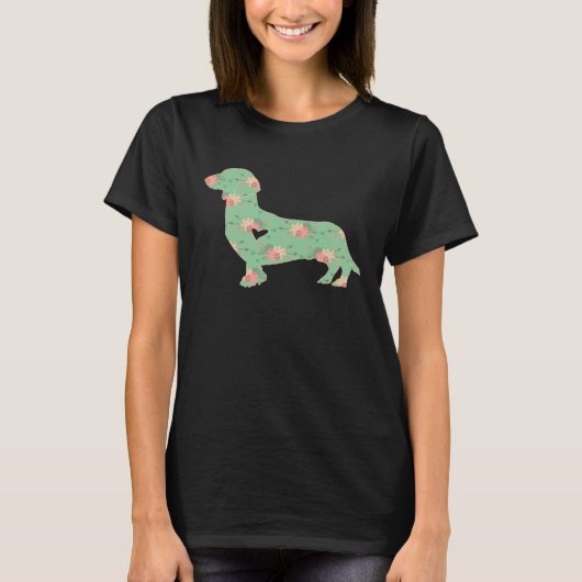 Dachshund Dog  Boho Woodland Chic  for Women T-shirt (Voorkant)