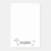Dachshund Dog Border | Sjabloon voor aangepaste na Post-it® Notes (Voorkant)