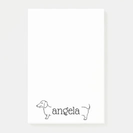 Dachshund Dog Border | Sjabloon voor aangepaste na Post-it® Notes