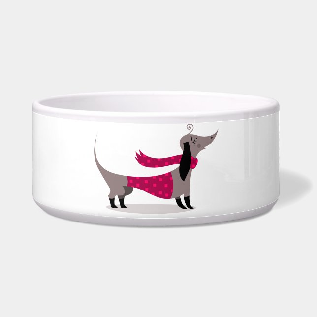 Dachshund Dog bowl Voerbakje (Voorkant)