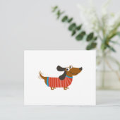 DACHSHUND DOG BRIEFKAART (Staand voorkant)