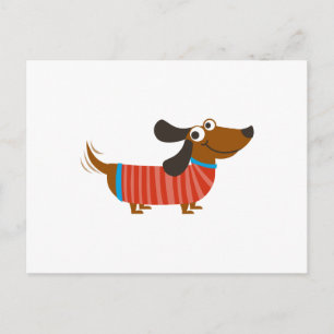 DACHSHUND DOG BRIEFKAART