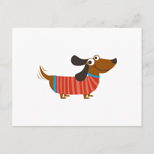 DACHSHUND DOG BRIEFKAART (Voorkant)