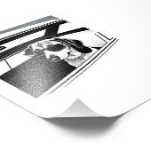 Dachshund Dog-bril in autoafdrukken Foto Afdruk (Hoek)