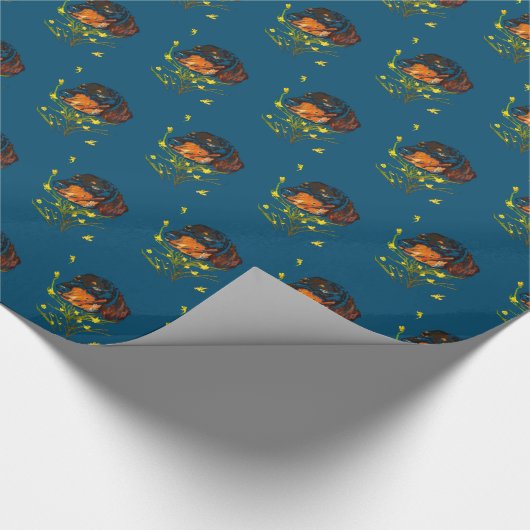 Dachshund Dog Cadeaupapier (Hoek)