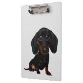 Dachshund Dog Caricature Cliboard Klembord (Links)
