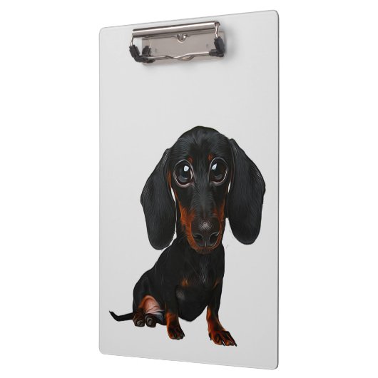 Dachshund Dog Caricature Cliboard Klembord (Links)