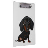 Dachshund Dog Caricature Cliboard Klembord (Rechts)