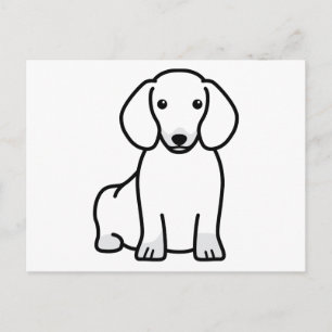 Dachshund Dog Cartoon Briefkaart