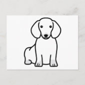 Dachshund Dog Cartoon Briefkaart (Voorkant)