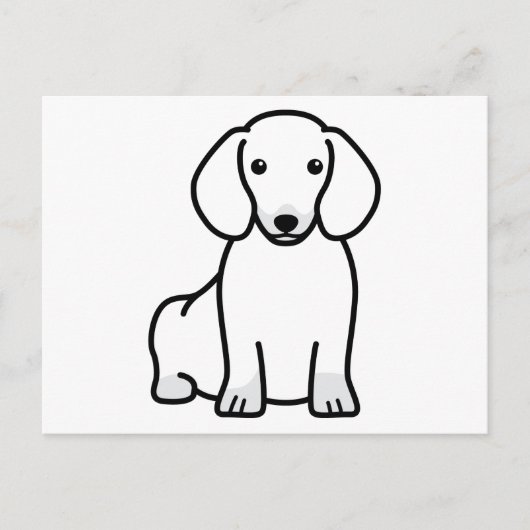 Dachshund Dog Cartoon Briefkaart (Voorkant)