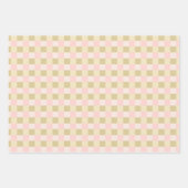 Dachshund Dog Christmas Checkerboard Sweater Bow Inpakpapier Vel (Voorkant)