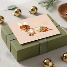 Dachshund Dog Christmas Checkered Sweater Photo