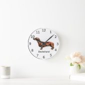 Dachshund Dog Clock Ronde Klok (Huis)