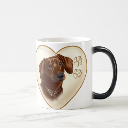 Dachshund Dog Coffee Mok Cup (Rechts)