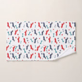 Dachshund Dog Colorful Doxies en Paws Bad Handdoek (Handdoek)